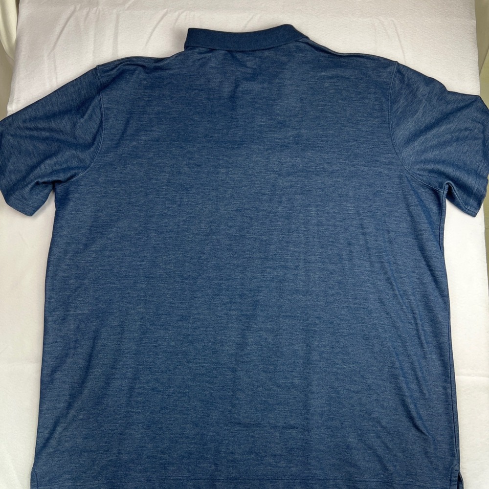 Carhartt Mens 3XL Tall Blue Heathered Short Sleeve Pocket Polo Original Shirt - Picture 7 of 7